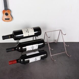 创意红酒架摆件酒柜家用横放葡萄酒架展示架现代装饰轻奢酒瓶架子