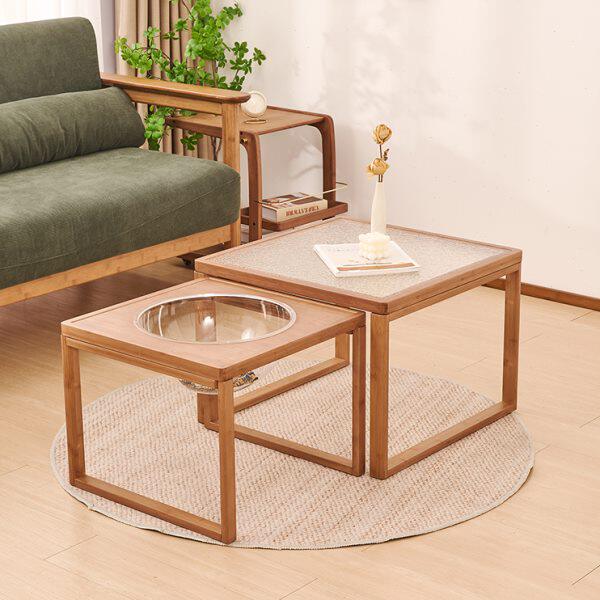 度庐北欧轻奢沙发边几客厅岛屿组合茶几宠物窝小户型家用储物桌子