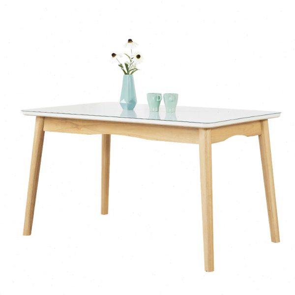 北欧餐桌椅组合简约长方形钢化玻璃小户型6人4人吃饭桌子实木桌,住宅家具,玻璃餐桌,淘宝优惠券,粉丝福利购,淘宝优惠卷