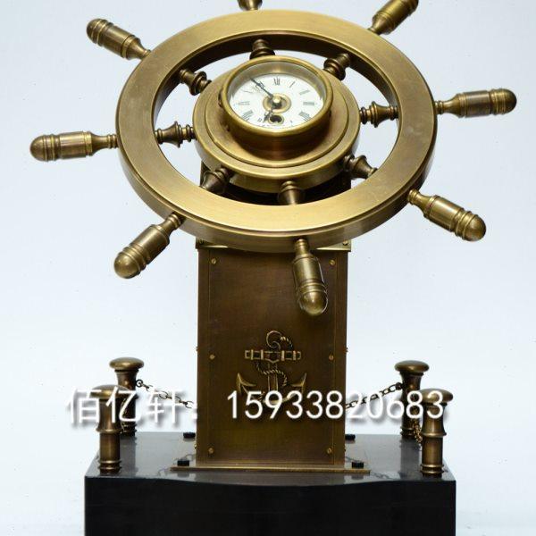 钟表黄铜机械座钟船舵手家居办公室创意摆钟一帆风顺时来运转,家居饰品,座钟,淘宝优惠券,粉丝福利购,淘宝优惠卷