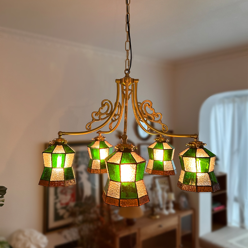 三灯一宅 客厅日式吸p顶灯 黄铜手作民宿中国风老上海复古主卧吊