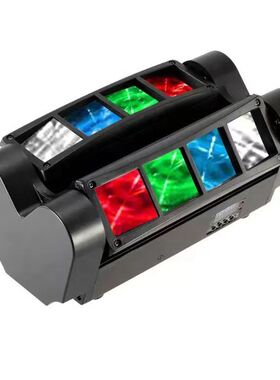 跨境爆款厂家直销LED迷你8颗3W光束灯舞台灯摇头蜘蛛酒吧染色灯