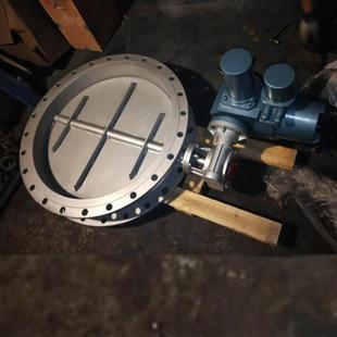 D941W高温耐磨电动通风蝶阀DN2600大口径高温烟气通风碟阀DN2400