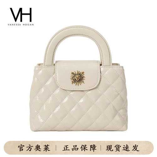 VH女包凯莉萎格包油蜡牛皮手提包