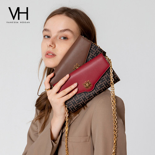 VH女包贝尔信封包链条小包斜挎手机包基础百搭复古单肩包mini包包