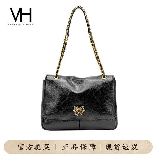 VH女包复古邮差包太阳神单肩包