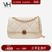 VH女包玫瑰系列海伦单肩包菱格包包牛皮链条斜挎包轻奢品牌腋下包