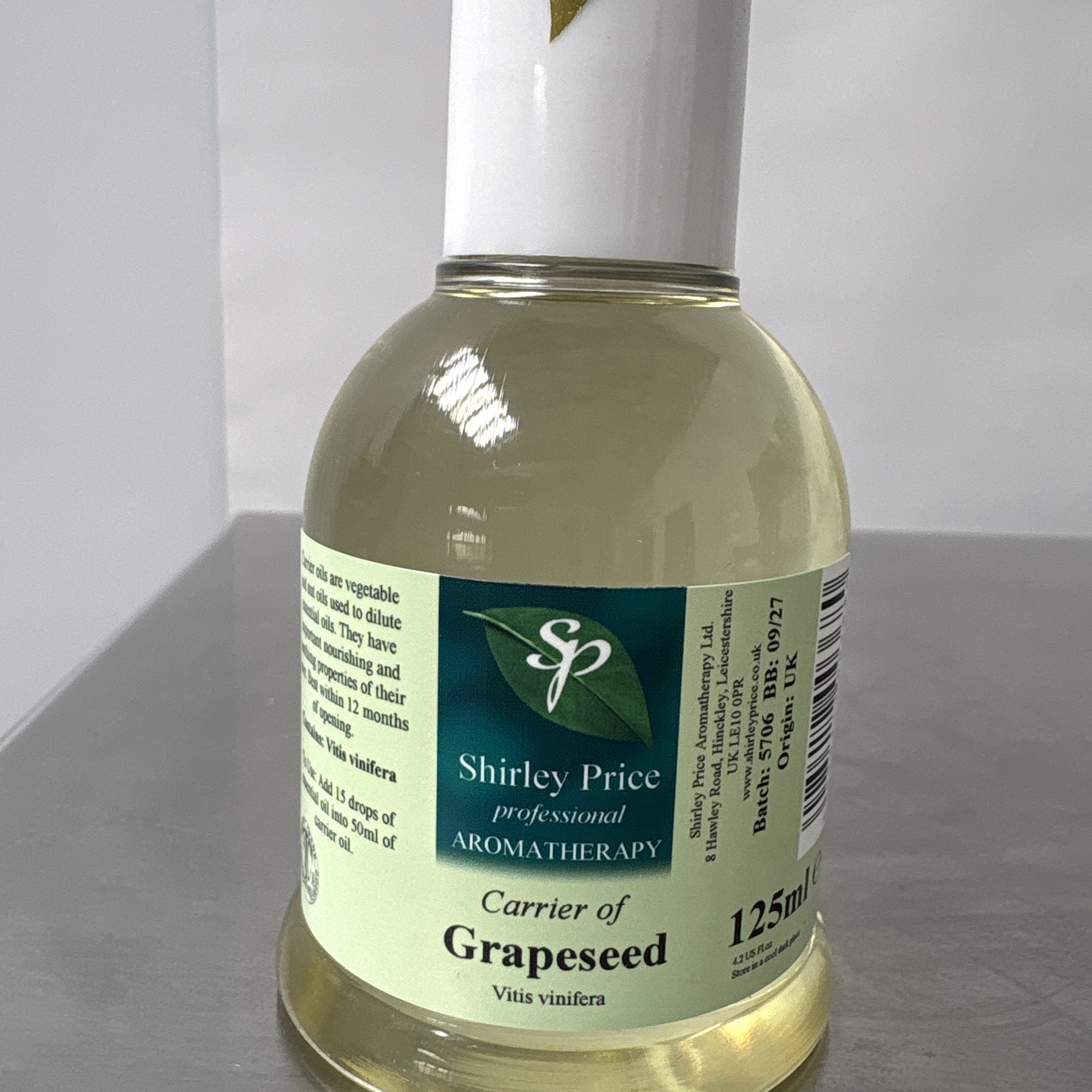 英国SP/Shirley Price葡萄籽油125ML 滋润适合痘油皮