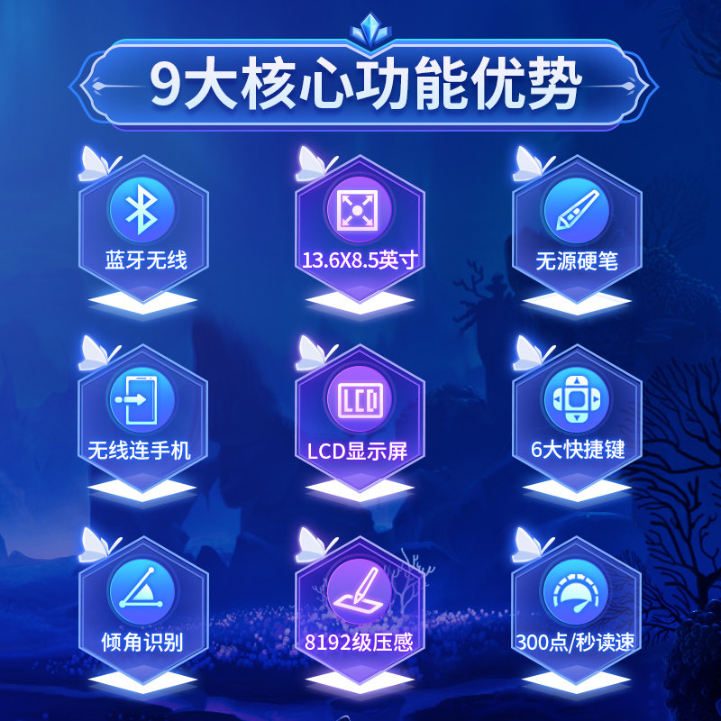 绘王数位板手绘板电脑画板绘图板手写板电子绘画板