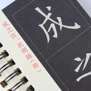 姚孟临九成宫字帖 欧阳询楷书字帖初学书法入门近距离临摹字卡