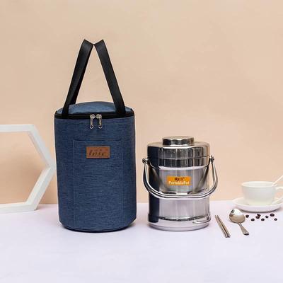 保温桶保温加厚大容量圆形饭盒袋手提防水圆桶铝箔纸便当包