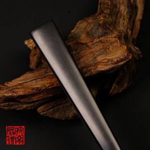 皖南扇庄精工9.寸方乌木全芯折扇苏工文玩扇纯手工男女士扇骨