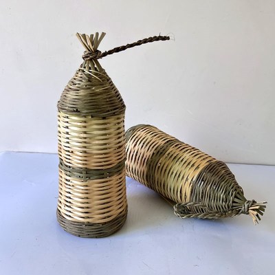 湘西纯手工竹编鱼笼子泥鳅黄鳝小鱼虾笼捕鱼补虾农家乐装饰灯罩