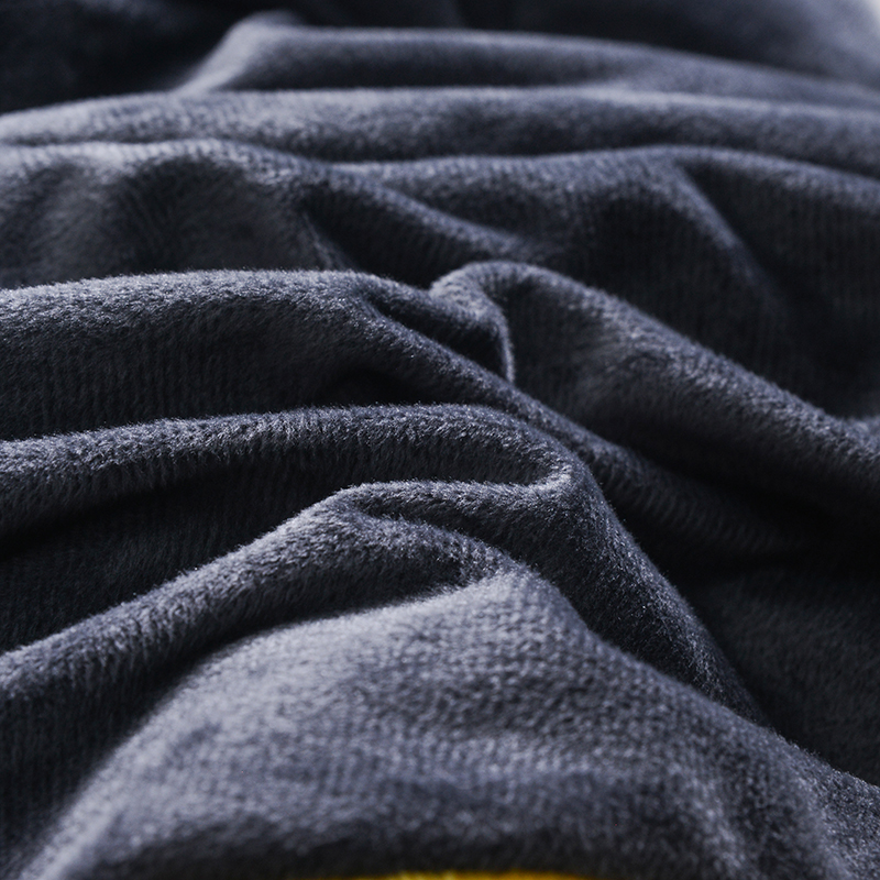 柠檬黄抱枕被子两用加绒加厚汽车沙发靠垫纯色办公室午休被大号冬