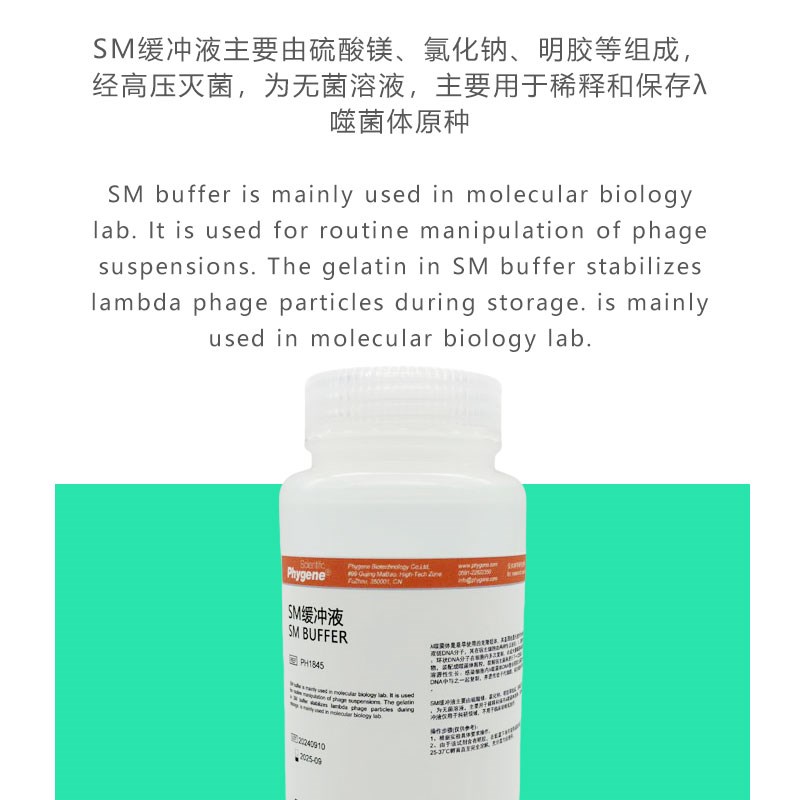 M缓冲液 即用型  科研实验 [PH5 PHYGENE]