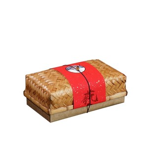 新款茶叶包装竹编盒龙井茶包装半斤一斤装空盒子红茶绿茶散茶通用