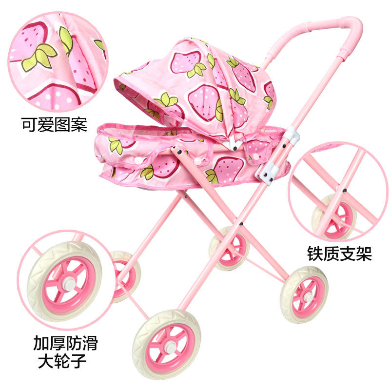 儿童手推车过家家女孩医生仿真小推车带娃娃5岁2宝宝