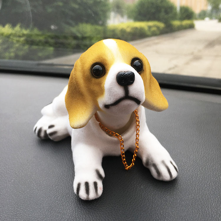 汽车创意摆件摇头狗点头狗卡通公仔车载可爱摆饰女生车内装饰品萌