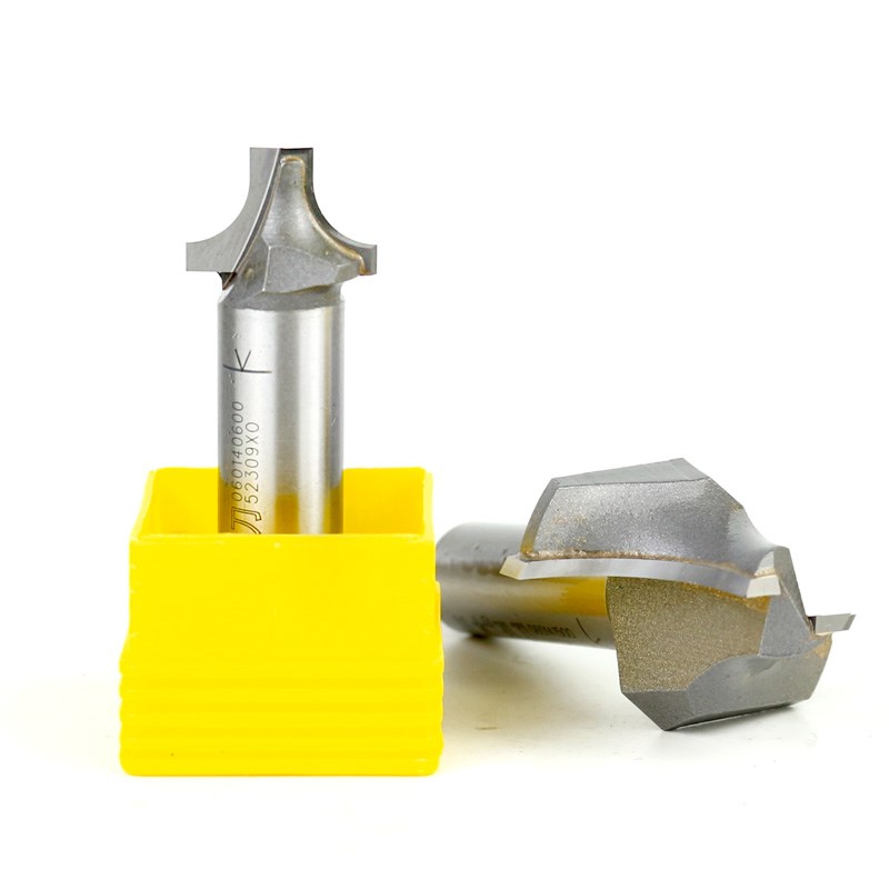 川木清底圆弧刀木工雕刻机圆角修边刀钨钢直倒角R弧倒边铣刀