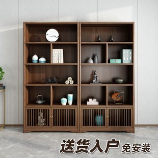 新博古架展示柜博古柜中岛柜中控台货架茶叶架茶室茶楼家具