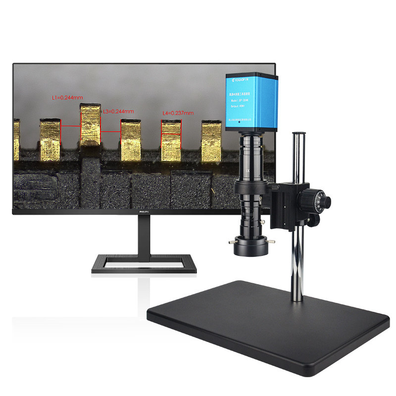 品工业倍倍电子显微镜测量拍照储存触摸屏导电玻璃圆晶检测金手指