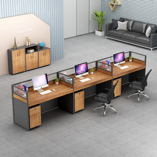 办公室桌子现代职员办公桌椅人员工位屏风电脑卡座