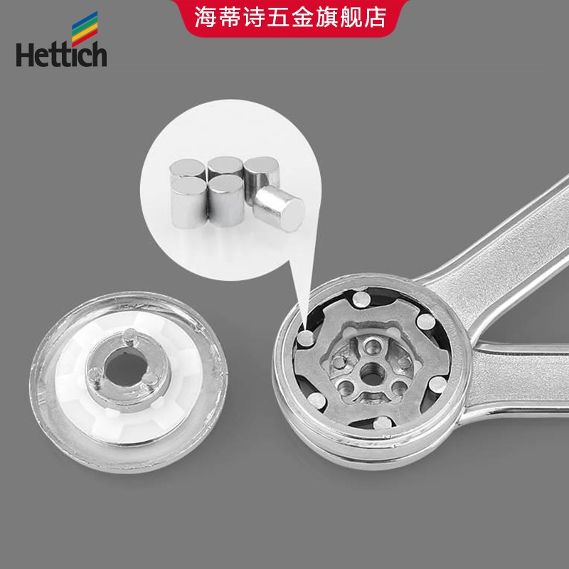 Hettich海蒂诗上翻门随意停支撑 衣橱柜气撑电视柜撑杆任意停气压
