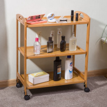 高档美容美发手推车美容院专用小推车工具车餐车带刹车实木