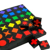 儿童早教益智桌游Qw扣扣棋记忆卡牌宝宝桌面游戏