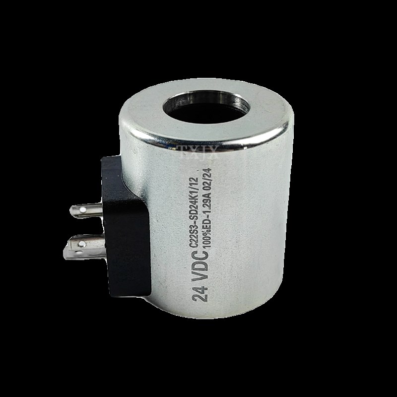 三一泵车迪普马防水电磁线圈C22S3-SD24K1徐工吊车内径22mm电磁铁