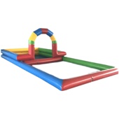 儿童充气沙池加厚气垫蹦床餐广场摆摊玩沙海洋球钓鱼池