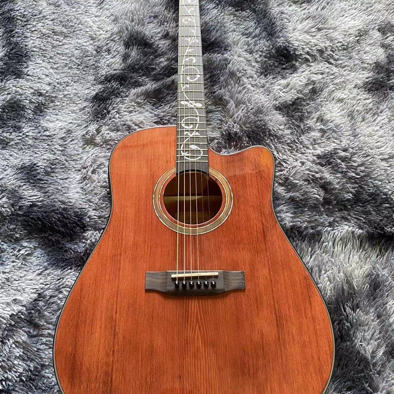 面单板木吉他民谣吉他寸进阶者电箱吉他电木两用木吉他演出专用