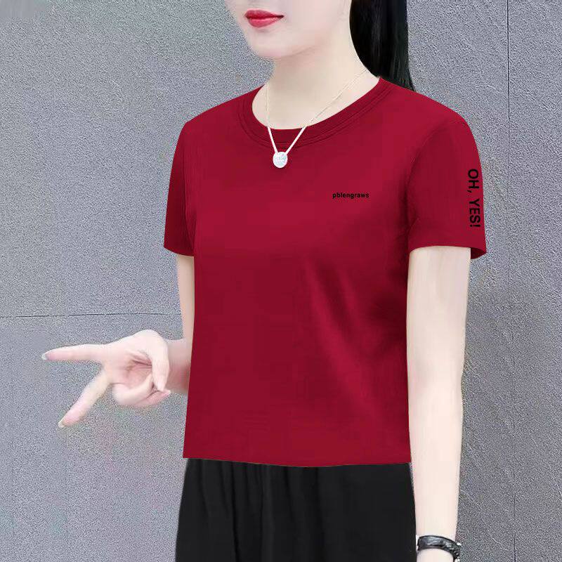 纯棉短袖t恤女短款夏季新款宽松韩版印花时尚洋气上衣女ins潮