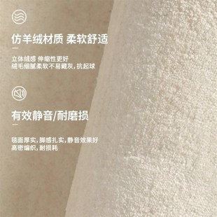 床边轻奢高级感地垫厚大面积W全铺耐脏易打 地毯客厅卧室2024新款