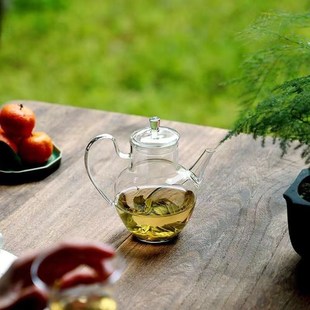 玻璃煮茶壶绿茶白茶龙井花茶果茶煮茶器泡茶家用玻璃X茶壶水壶酒