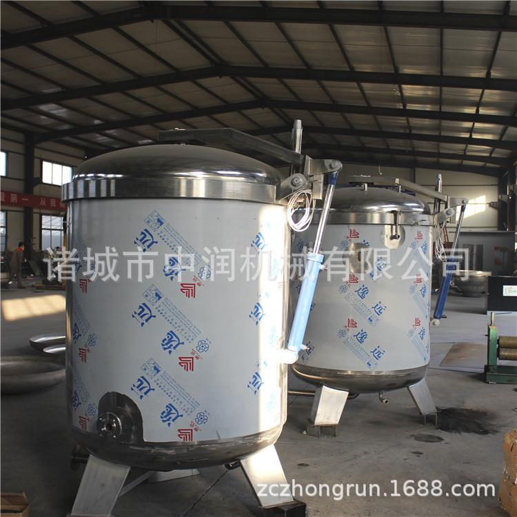大型蒸气盘管加热高压蒸煮锅鸡胗卤煮加工设备五香鱼卤煮压力锅