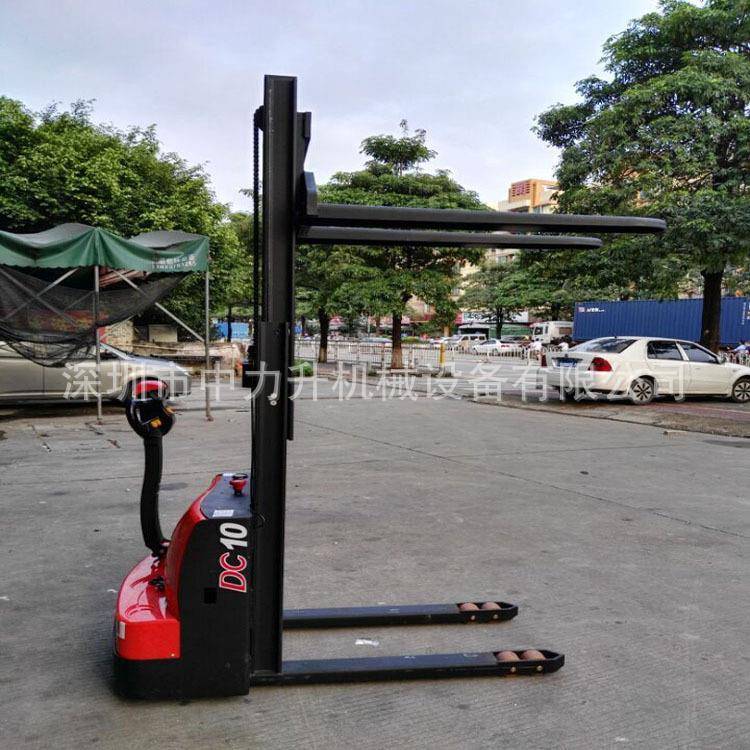 合力全电动堆高车1吨1.5吨步行式叉车升降车升高车电动叉车