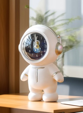 0款太空人宇航员存钱储蓄罐桌面时钟家居装饰品