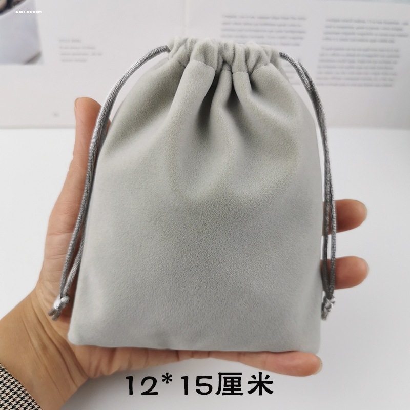 大号立体纯色束口袋收纳包女大容