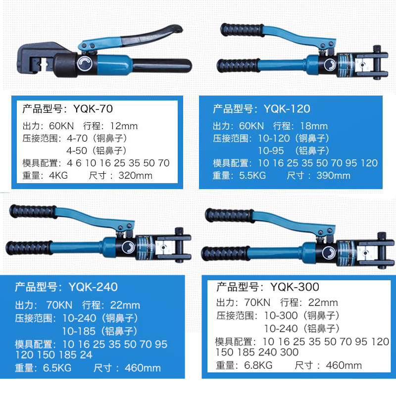手动液压钳 小型便携式压线钳 模具头多功能电缆电工液压钳钢筋剪