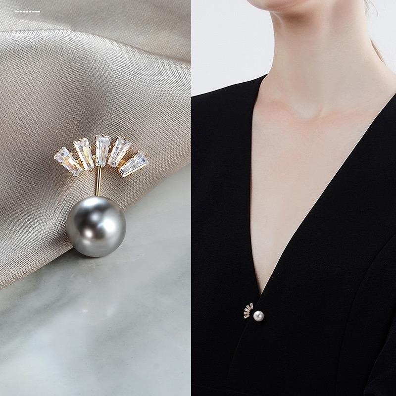 开衫别针扣日系固定衣服装饰珍珠