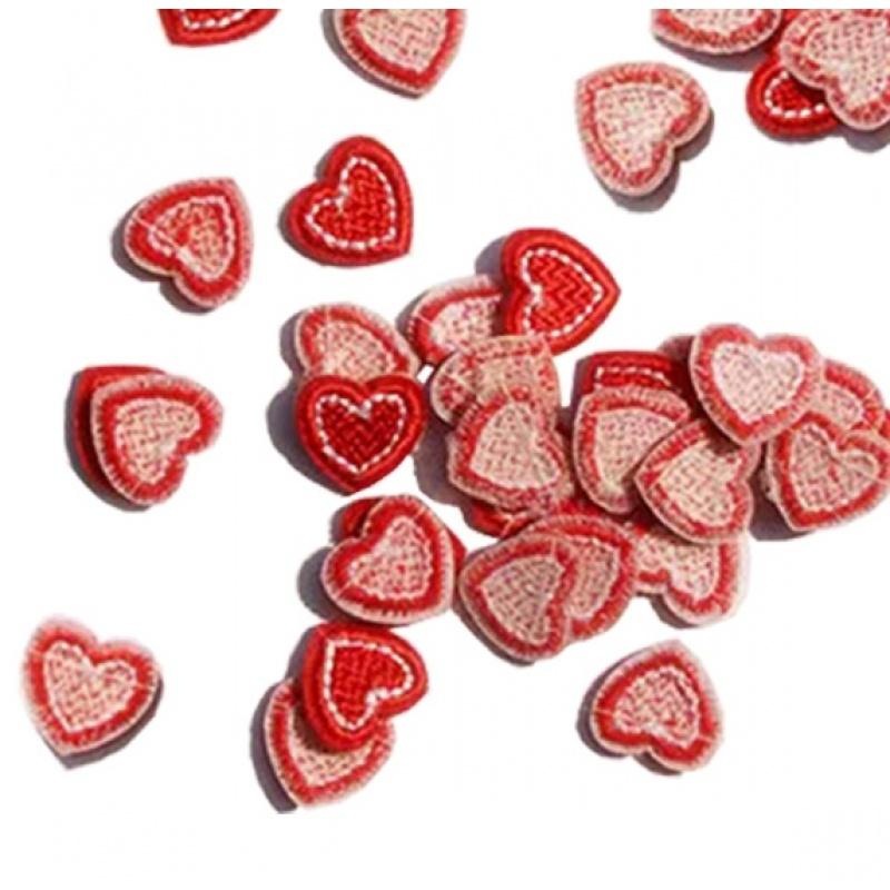 爱心自粘布贴衣服T恤裤子破洞心