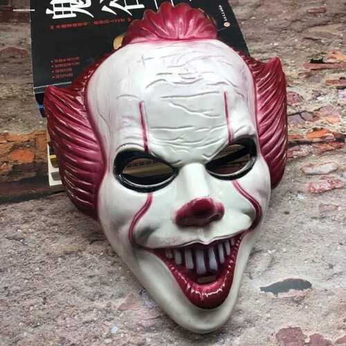 万圣节新品假发小丑面具cosplay
