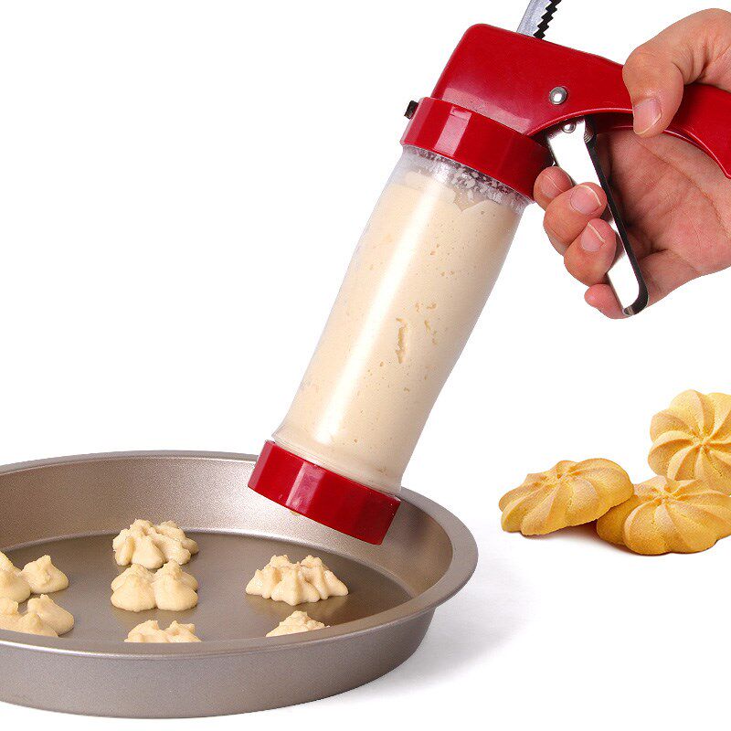 BJ/拜杰裱花枪套装6款裱花嘴1A6花片奶油蛋糕挤花枪裱花袋烘焙工