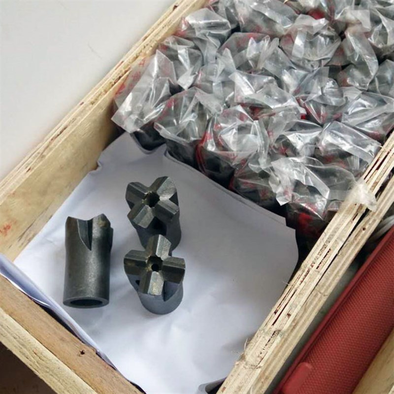 十字凿岩机d钻头28到80各型号合金钎具五金刃具气动风钻机冲击钎