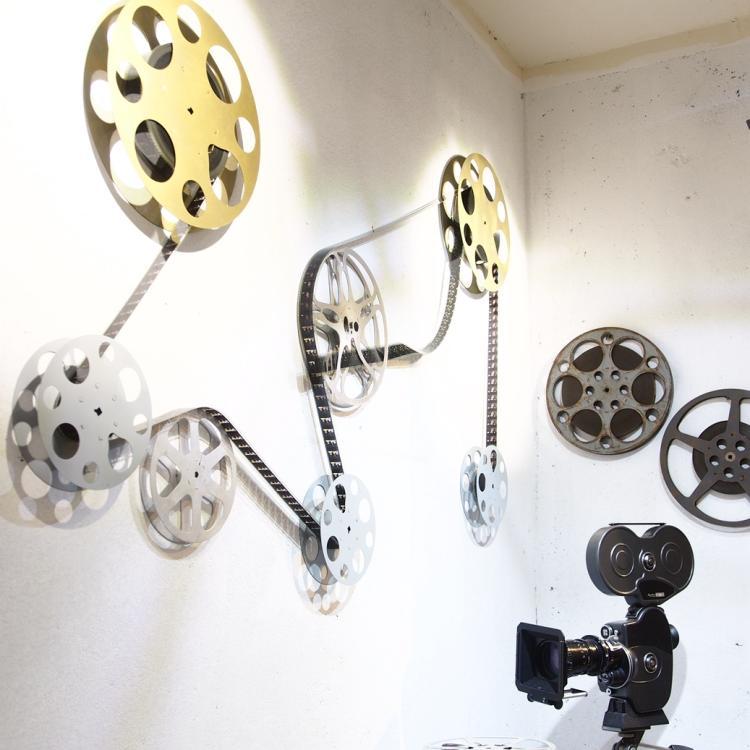 复古怀旧老电影胶片35毫米35mm电影胶片胶卷电S影片夹创意道具摆