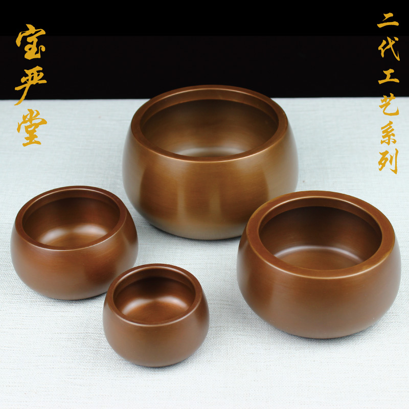 紫铜熏香钵炉茶道斑铜炉纯铜家用室内香熏炉檀香线香铜.炉盘香香