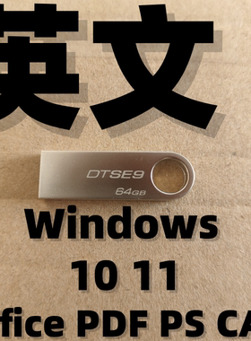 英语英文 美版美国 纯净iso英文版系统安装u盘 windows win 10 11