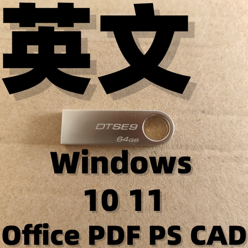 英语英文 美版美国 纯净iso英文版系统安装u盘 windows win 10 11
