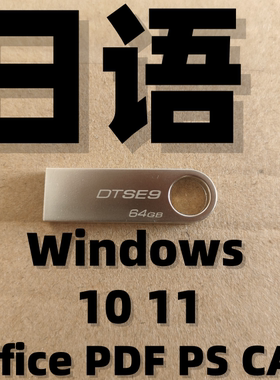 日语日文 日版日本语 纯净iso系统安装版u盘 windows win 10 11